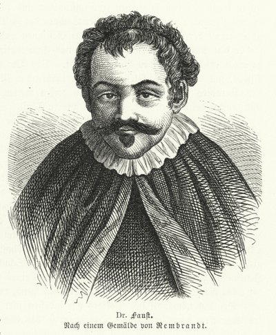 Dr Faust by Rembrandt van Rijn